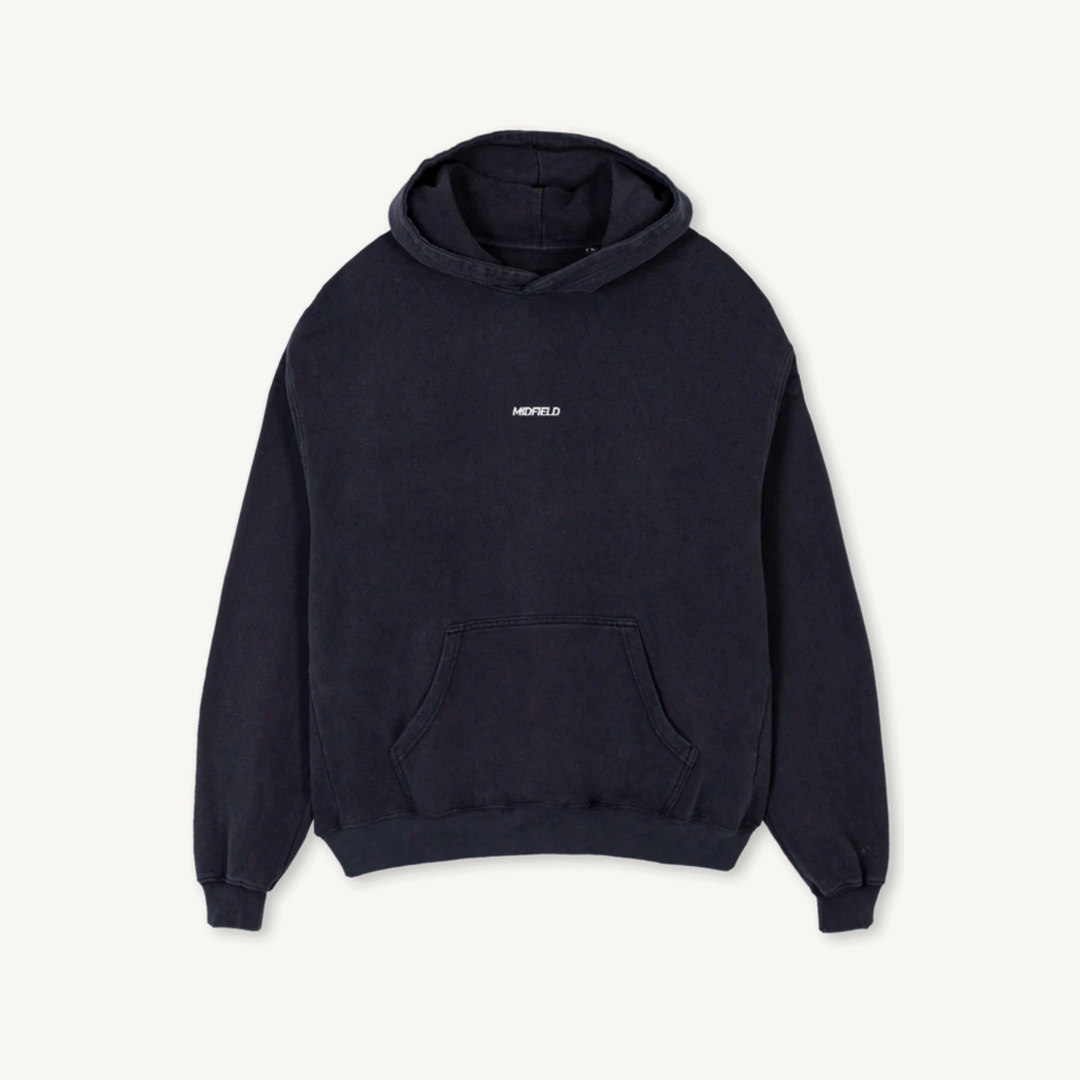 Cropped Hoodie - Vintage Black