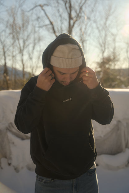 Cropped Hoodie - Vintage Black