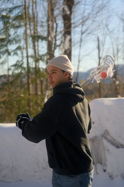 Cropped Hoodie - Vintage Black